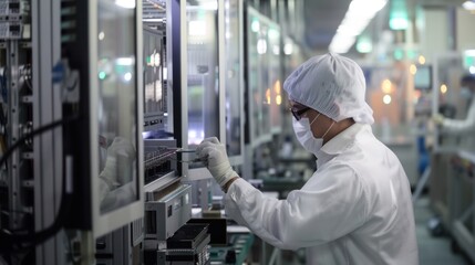 Sticker - Worker in a Cleanroom