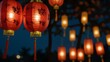 © Kasper - Chinese lanterns for Mid-Autumn Festival celebrating luck and prosperity.
