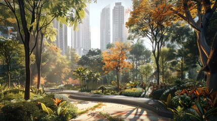 Wall Mural - Urban Oasis