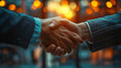 © masud - handshake between two professionals