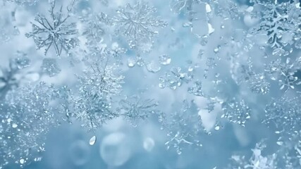 Poster - Rapid water surfacing creates a captivating pattern of bubbles and foam against a vibrant blue background, showcasing the beauty and freshness of liquid in motion