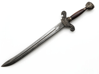 Historical Military Saber with Ornate Hilt