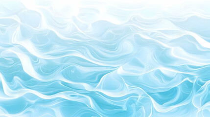 Wall Mural - Abstract Blue and White Swirling Design -  Background Image