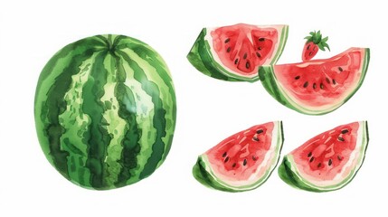 Poster - Watermelon Illustration