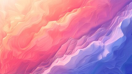 Abstract Gradient Background with Wavy Lines