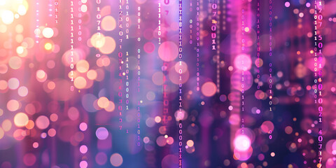 Canvas Print - Bokeh pink background 