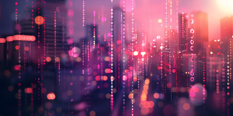 Poster - Bokeh pink background 