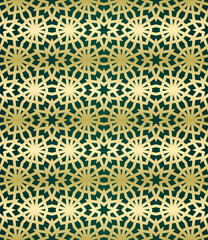 Poster - Islamic background with traditional style arabic. Seamless pattern for card, background, fabric or abstract design. Muslim ornament.