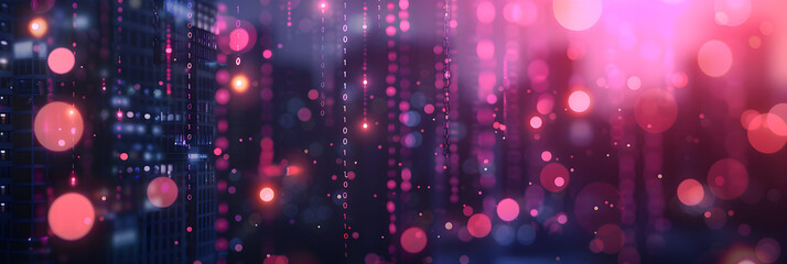 Wall Mural - Bokeh pink background 