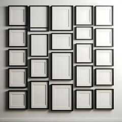 Poster - black and white squares