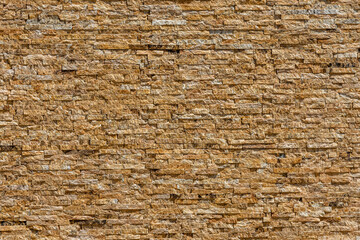 Texture of the limestone bricks for background. Natural pattern