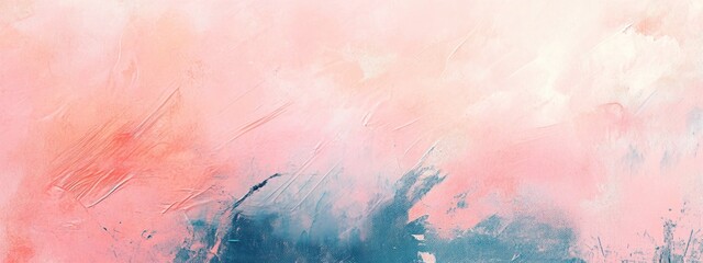 Poster - Minimalist background with soft pastel tones and abstract textures 