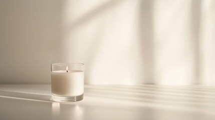 Wall Mural - Serene Moments: A Peaceful Candle Ambience