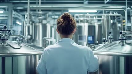 Brewmaster Overseeing Brewery Operations