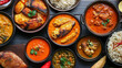 © Elmin - This text describes various Indian and Sri Lankan fish curries. It mentions spicy mackerel curry gravy, a Kerala fish curry rice dish, a Goan red curry, and Bengali seafood masala.