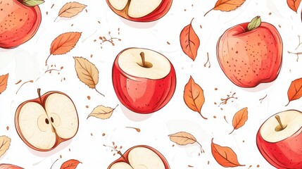 Sticker - Autumnal Apple Abundance: A Delectable Harvest Celebration