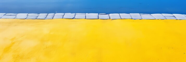 Poster - Vibrant yellow and gray background with space for text  perfect for eye catching design