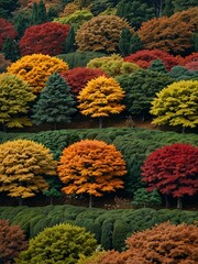 Sticker - Japan’s foliage transformation during October’s Koyo season.