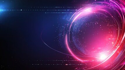 Poster - Eye-catching Cyber Monday background with digital patterns and major discount details
