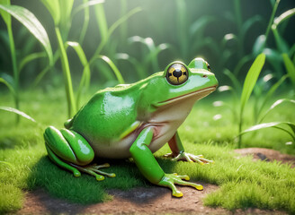 green frog 