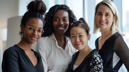 Portrait of multi-ethnic businesswomen together