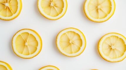 Wall Mural - lemon slices background