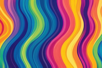 Poster - Colorful wavy patterned background design with gradients
