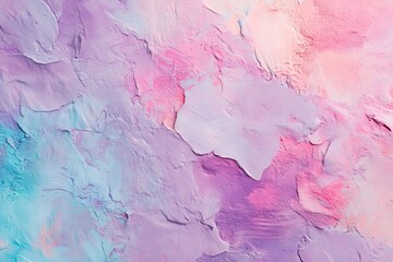 Poster - Trendy holographic background showcasing real textures in soft violet, rose, and mint shades with marks and flaws