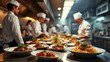 © yahya - Chefs in Action in Professional Kitchen