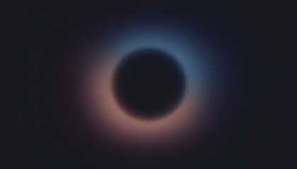 Wall Mural - abstract grainy gradient glowing black hole texture on black background