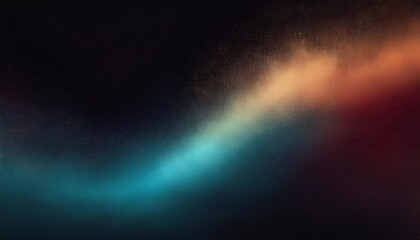 abstract grainy gradient orange green glowing nebula texture on black background