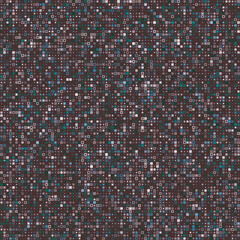 Poster - Seamless background pattern featuring various styled squares in multiple colors with earthy tones and a muted background. Elegant vector illustration.