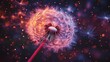 © Bigate.Creative - A vibrant dandelion puff with glowing particles, evoking a sense of wonder.