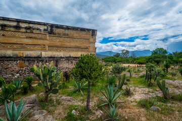 The pre-columbian ruins of Mitla in Oaxaca, Mexico