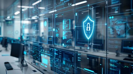 Digital security in a office with nobody