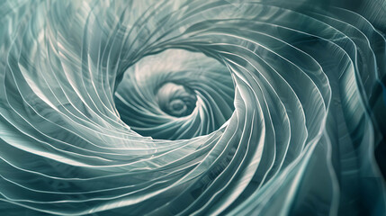 Canvas Print - Abstract swirling pattern in blue tones.