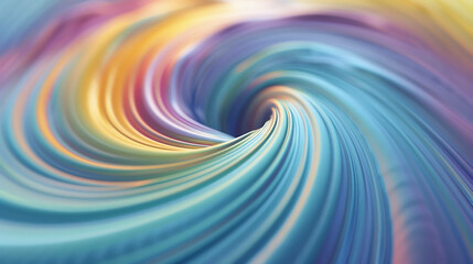 Canvas Print - Abstract swirling colorful lines create a mesmerizing vortex.