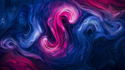 Abstract background with swirling blue, pink and purple.