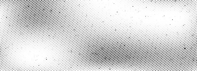 Wall Mural - Grunge halftone sand background. Fading grit noise texture. Bitmap dust particle gradient wallpaper. Retro pop art pixel backdrop. Anime or manga comic overlay. Vector dots or speckles vanishing print