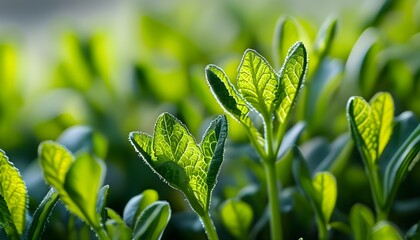 Lush green grass showcasing dense growth and intricate textures of freshly cut blades in a detailed close-up