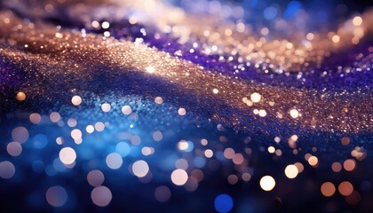 Wall Mural - Glittery bokeh background