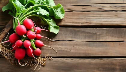 Rustic wooden table adorned with vibrant carrots, straw accents, celebrating farm freshness and healthy eating in a well-designed banner and poster concept