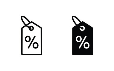 Poster - Discount tag icon, percentage icon