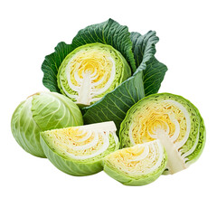 Wall Mural - cabbage isolated on transparent background png