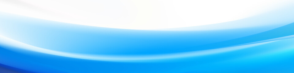 Abstract Blue Wave Banner