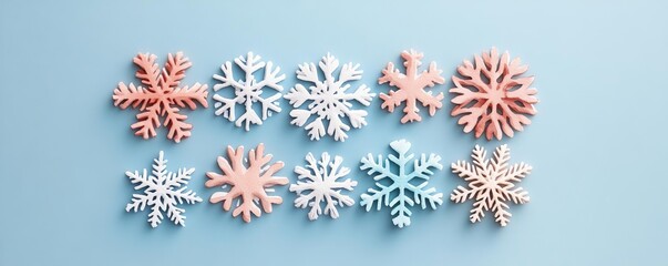 Design a whimsical watercolor snowflake illustration with a festive color palette Ensure each delicate detail shines through