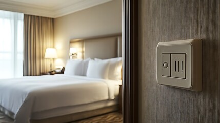 Wall Mural - Light Switch in Hotel Room