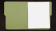 © The Foundry - open file folder with blank papers layout