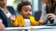 © Gromik - Baby Girl Gesturing During Business Discussion