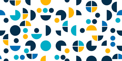 Aufkleber - Geometric mosaic pattern. Vector pattern from the geometry of circles.
